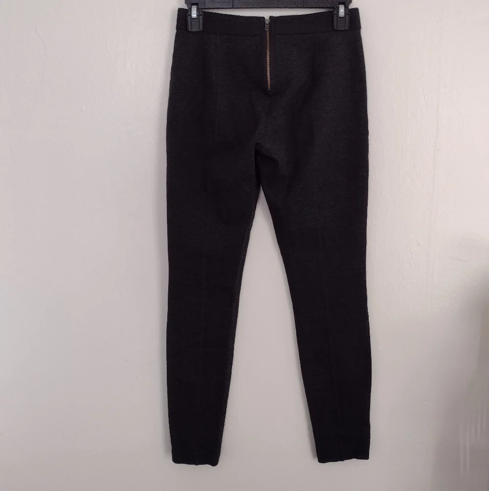 J Crew Gray Ponte Knit Pixie Pant w Exposed Back Zip 31090 - Picture 2 of 15